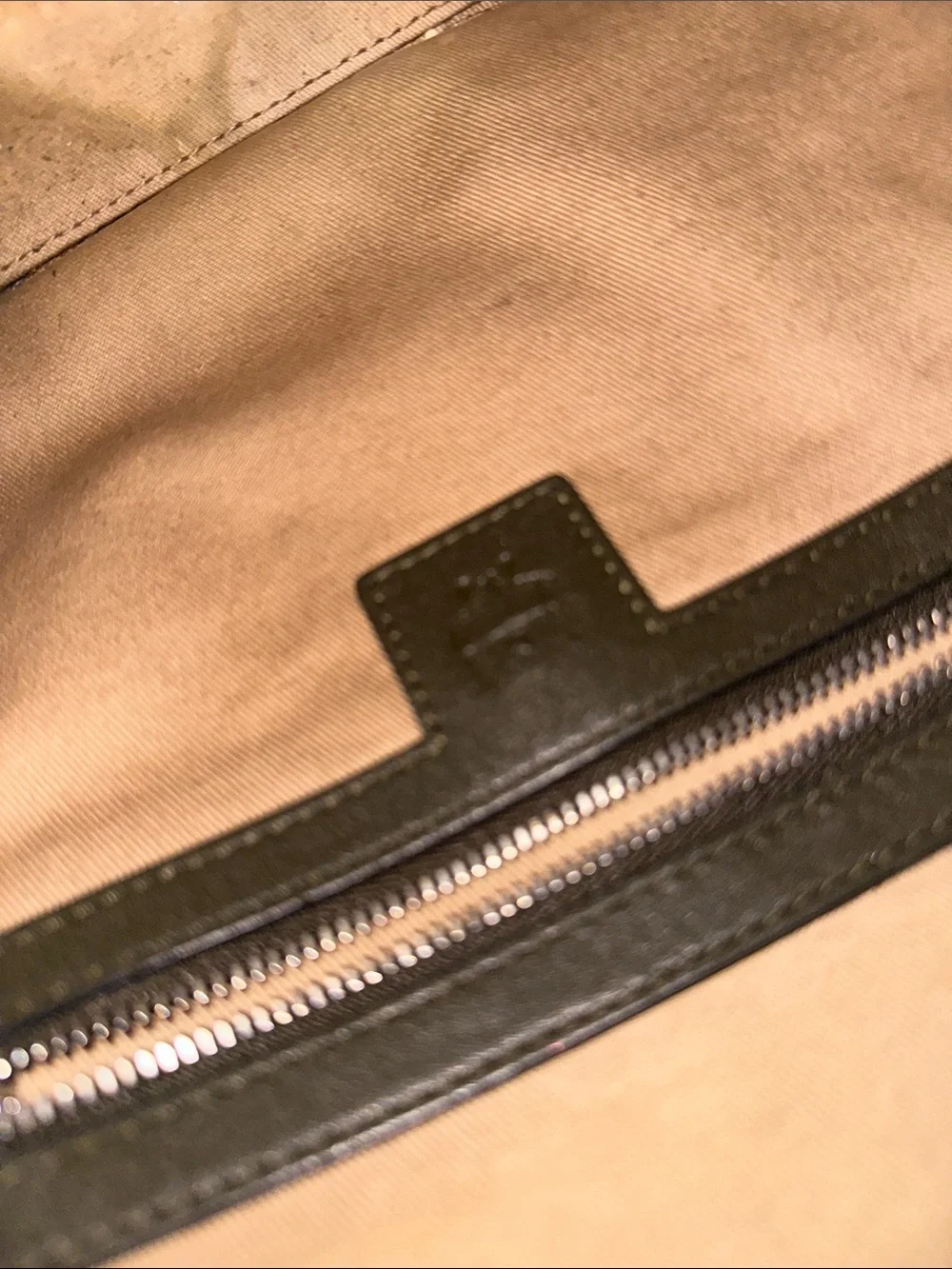 MCM Olive Brown Monogram Canvas Shoulder Bag 100% AUTHENTIC - Picture 11 of 11